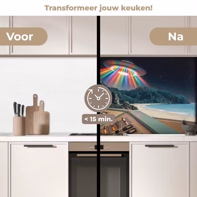 Keuken achterwand - Man - Controlekamer - Strand — 3