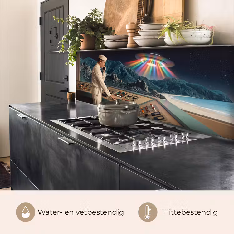 Keuken achterwand - Man - Controlekamer - Strand — 5