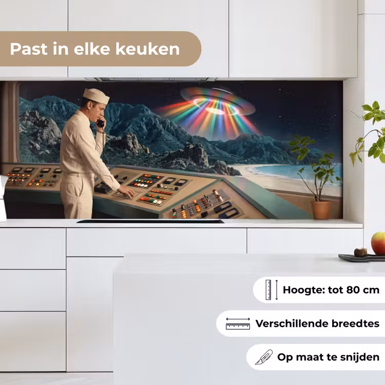 Keuken achterwand - Man - Controlekamer - Strand — 7