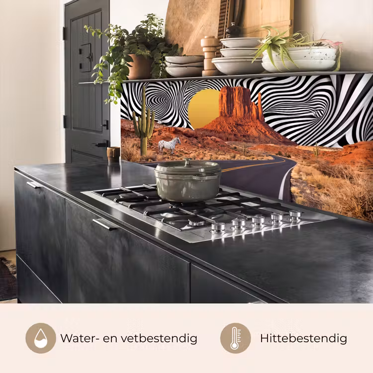 Keuken achterwand - Paard - Woestijn - Natuur — 5