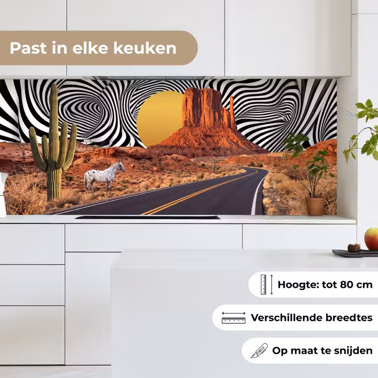 Keuken achterwand - Paard - Woestijn - Natuur — 7