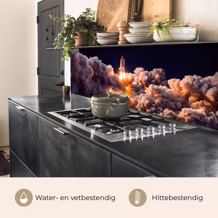 Keuken achterwand - Ruimtevaartuig - Lancering - Sterren — 5