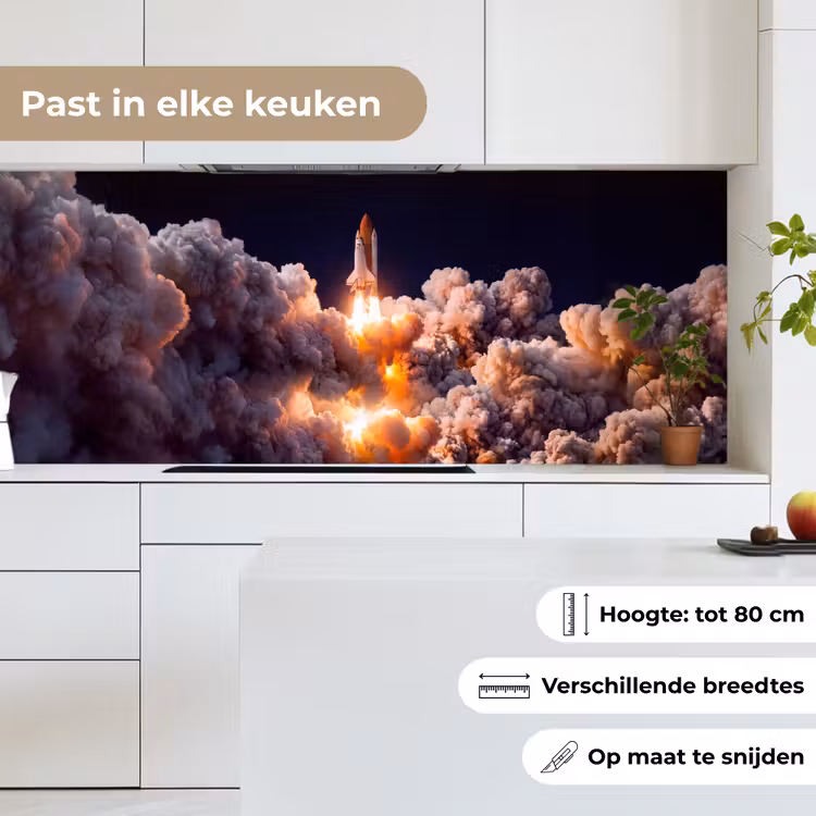 Keuken achterwand - Ruimtevaartuig - Lancering - Sterren — 7