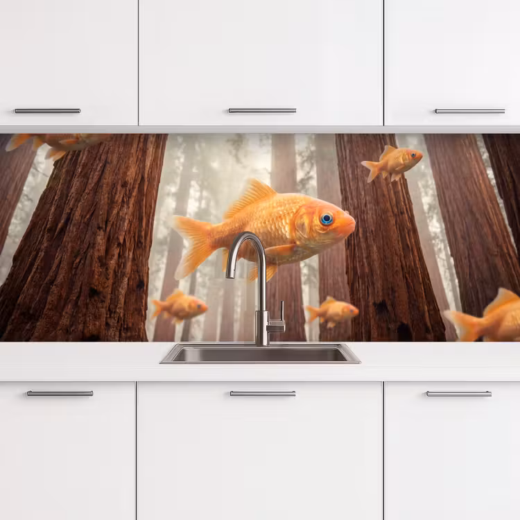 Keuken achterwand - Vis - Bos - Fantasie — 4