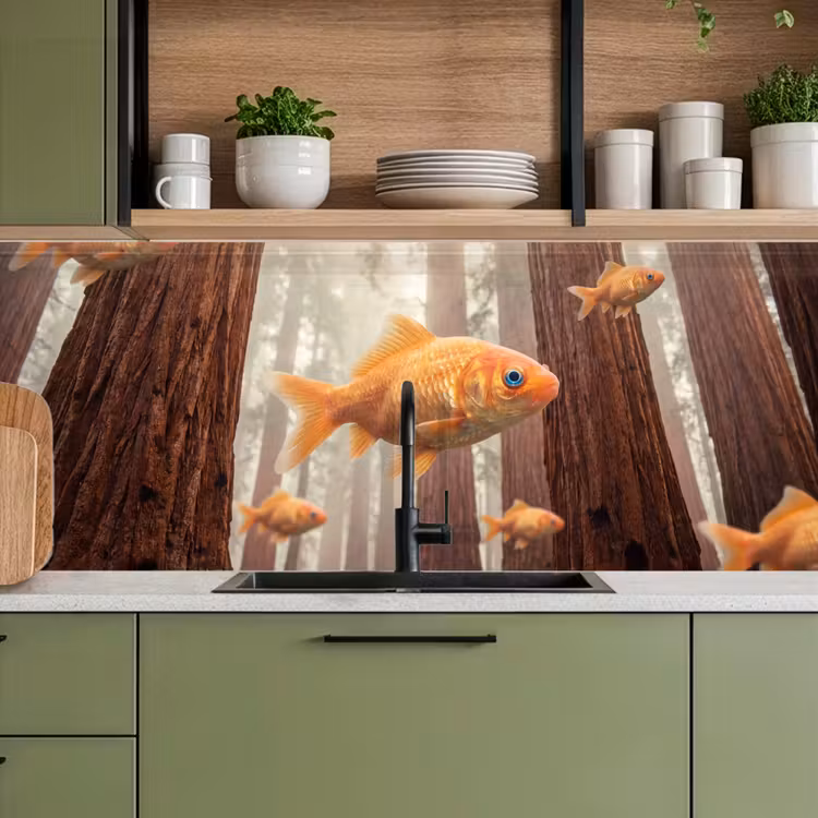 Keuken achterwand - Vis - Bos - Fantasie — 8