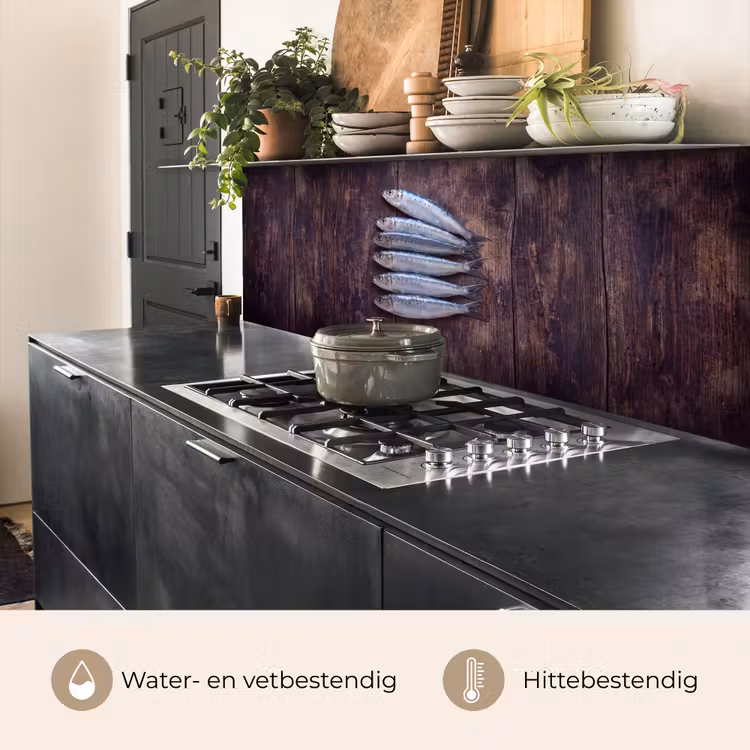 Keuken achterwand - Vis - Hout - Eten — 5