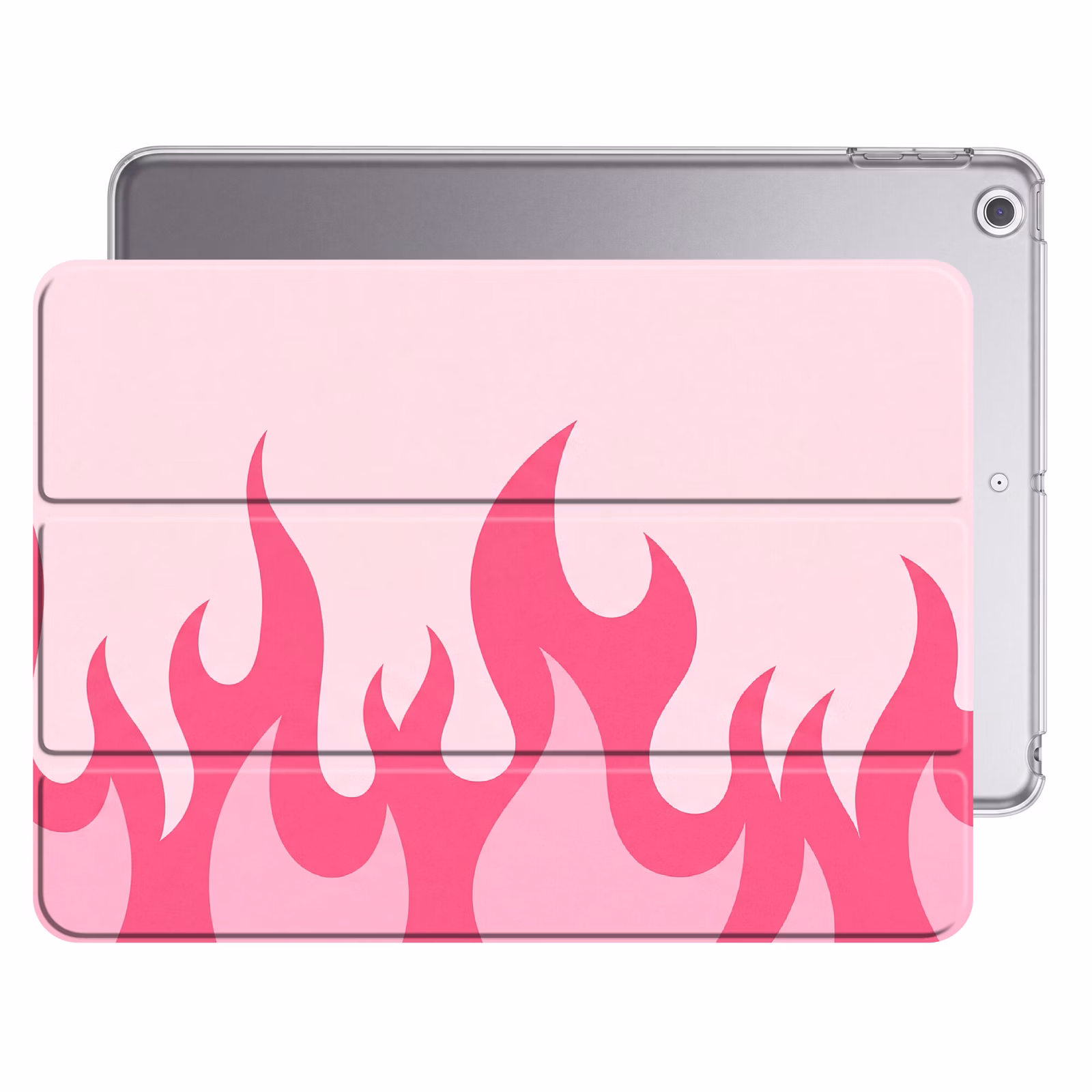iPad hoes - Vlammen - Patroon - Abstract - Modern - Roze — 1