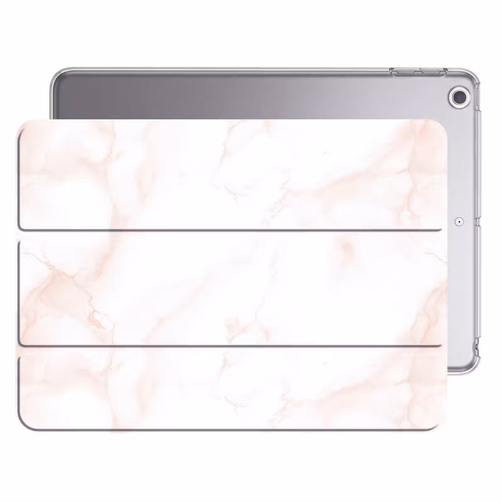 iPad hoes - Zalmroze - Marmer - Aders — 1