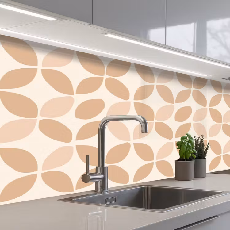 Keuken achterwand - Beige - Bladeren - Minimalistisch - Patroon — 2