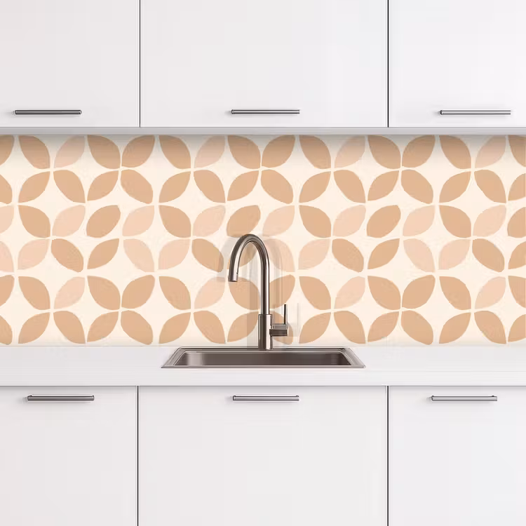 Keuken achterwand - Beige - Bladeren - Minimalistisch - Patroon — 4