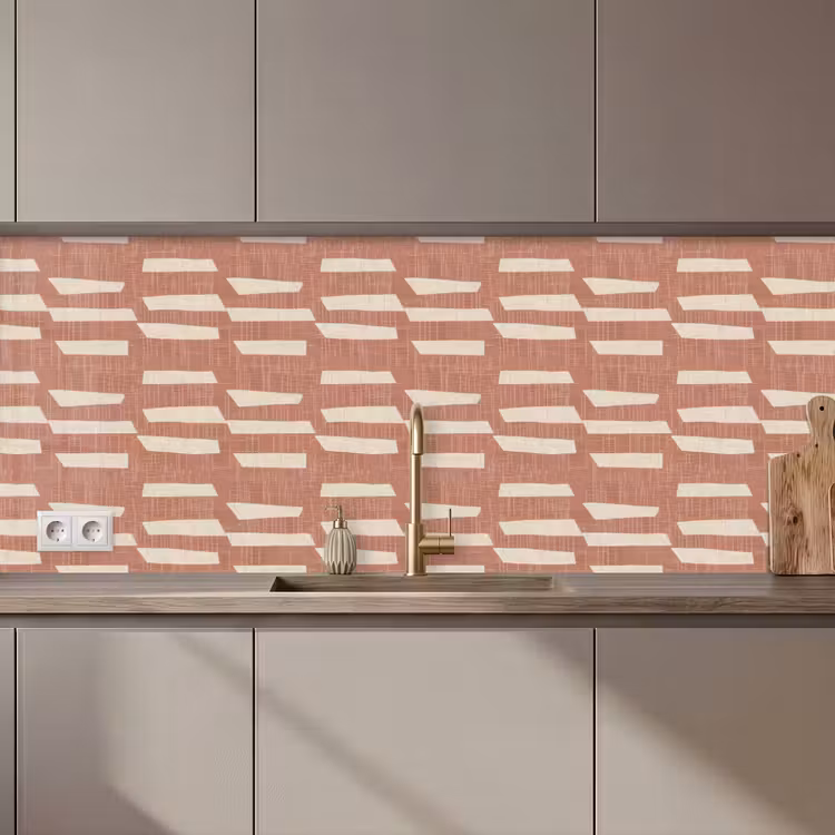 Keuken achterwand - Terracotta - Abstract - Textuur - Patroon — 1
