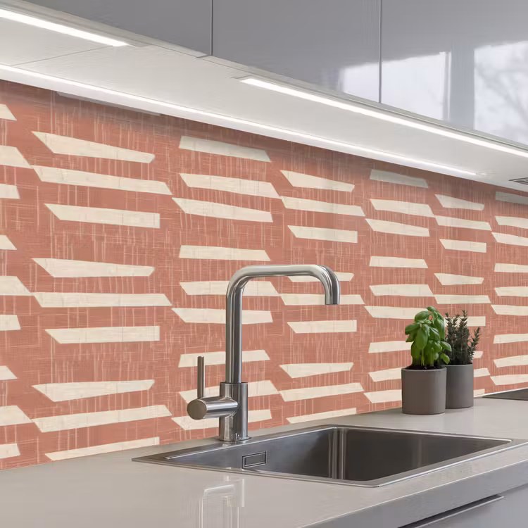 Keuken achterwand - Terracotta - Abstract - Textuur - Patroon — 2