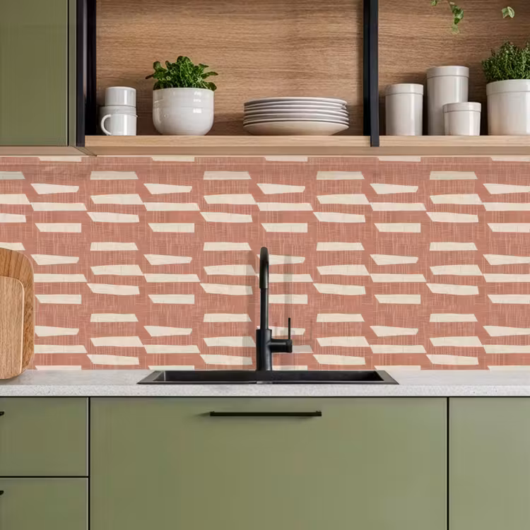 Keuken achterwand - Terracotta - Abstract - Textuur - Patroon — 8