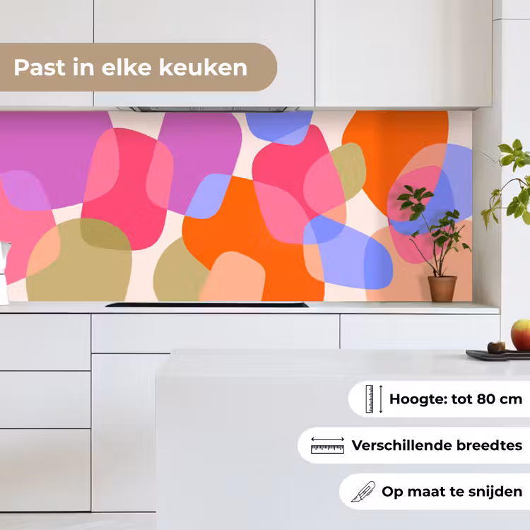 Keuken achterwand - Abstract - Vormen - Modern - Kleurrijk — 7