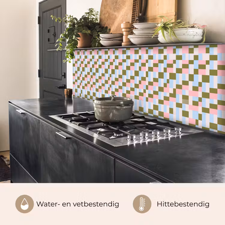 Keuken achterwand - Patroon - Geometrisch - Abstract - Kleurrijk - Modern — 5