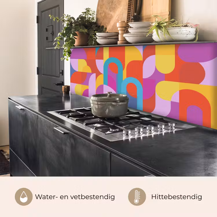 Keuken achterwand - Abstract - Geometrie - Kleurrijk - Modern - Kunst — 5