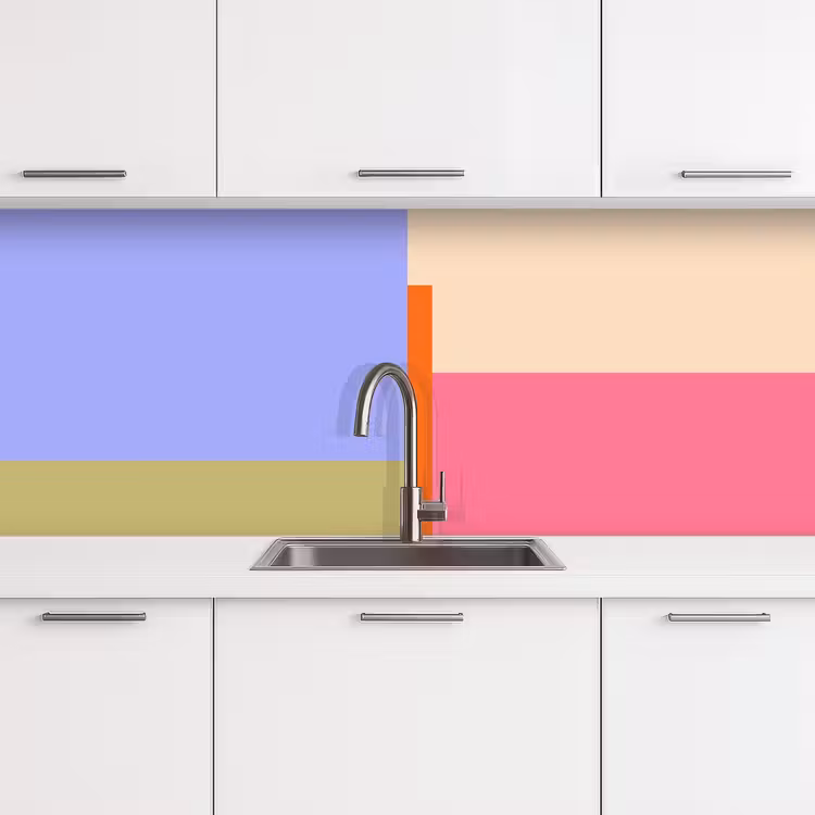 Keuken achterwand - Abstract - Geometrie - Kunst - Modern - Kleurrijk — 4