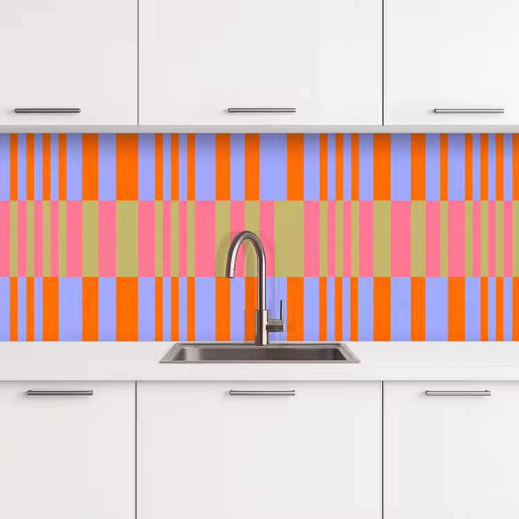 Keuken achterwand - Abstract - Patroon - Geometrisch - Kleurrijk - Modern — 4