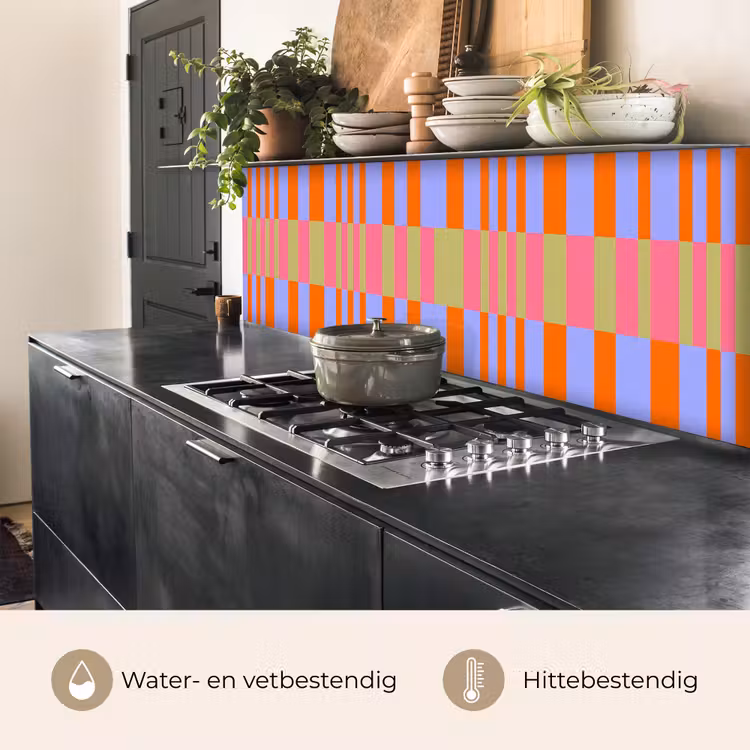 Keuken achterwand - Abstract - Patroon - Geometrisch - Kleurrijk - Modern — 5