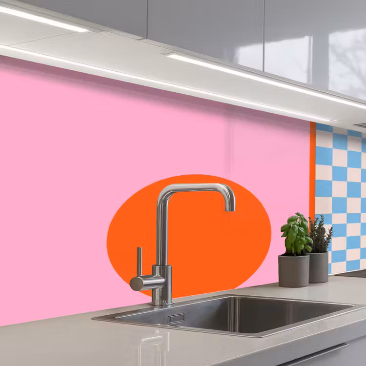 Keuken achterwand - Abstract - Vormen - Geometrisch - Modern - Kleurrijk — 2