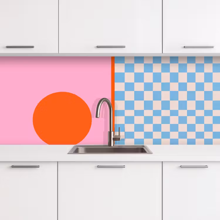 Keuken achterwand - Abstract - Vormen - Geometrisch - Modern - Kleurrijk — 4