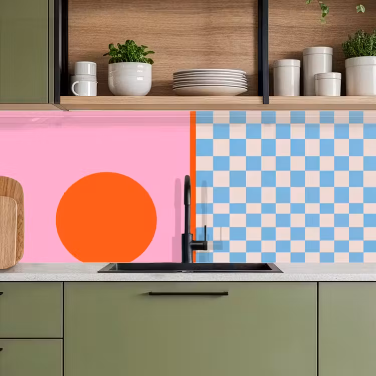 Keuken achterwand - Abstract - Vormen - Geometrisch - Modern - Kleurrijk — 8