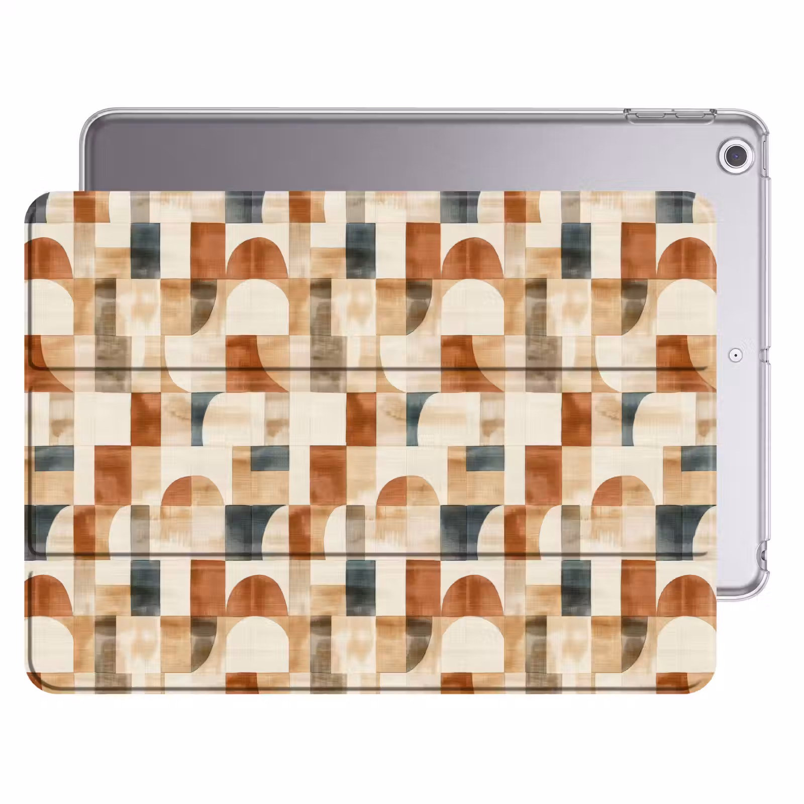 iPad hoes - Terracotta - Geometrisch - Aquarel - Textuur — 1