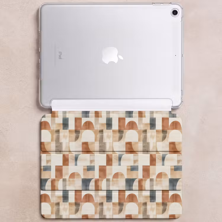iPad hoes - Terracotta - Geometrisch - Aquarel - Textuur — 6