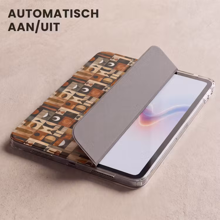 iPad hoes - Terracotta - Geometrisch - Mid-Century - Patroon — 4