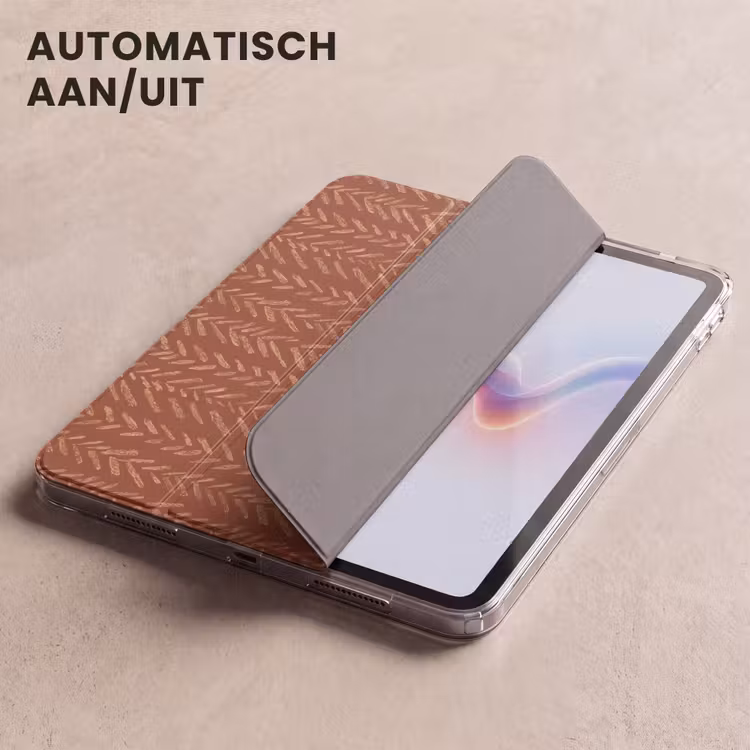 iPad hoes - Terracotta - Visgraat - Ambachtelijk - Patroon — 4