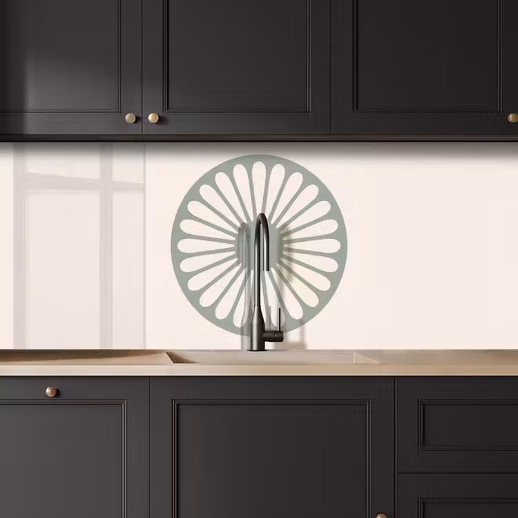 Keuken achterwand - Abstract - Patroon - Radiaal - Modern - Groen — 6