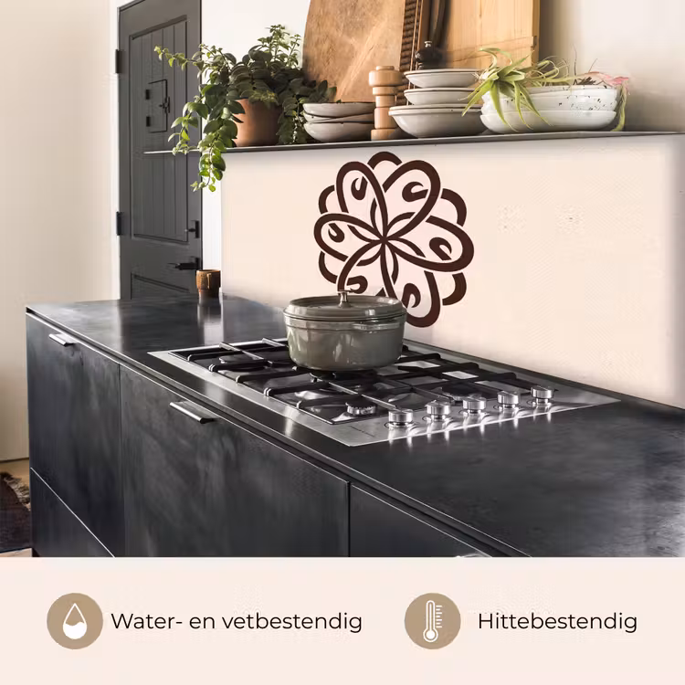 Keuken achterwand - Patroon - Knoop - Abstract - Modern - Bruin — 5