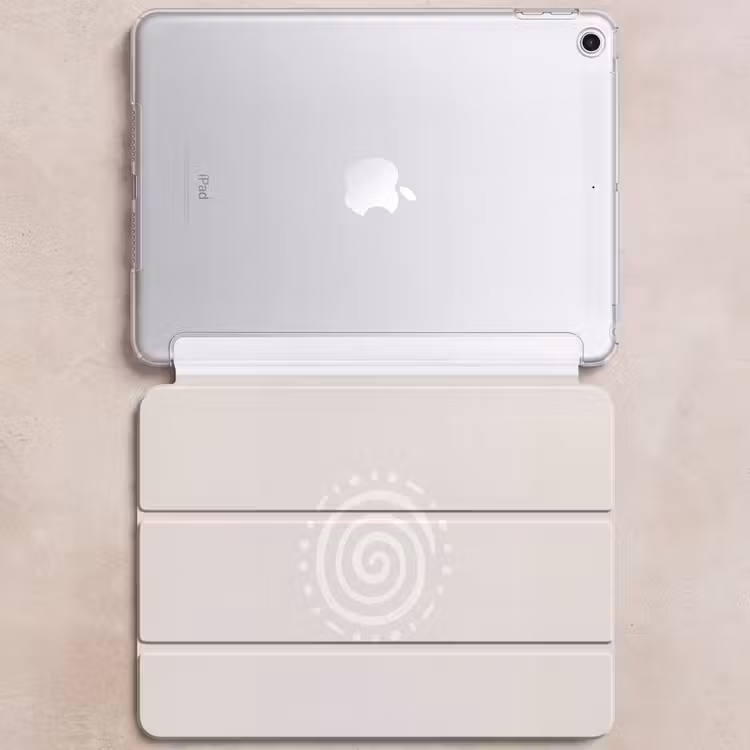 iPad hoes - Symbool - Spiraal - Abstract - Minimalistisch - Beige — 6