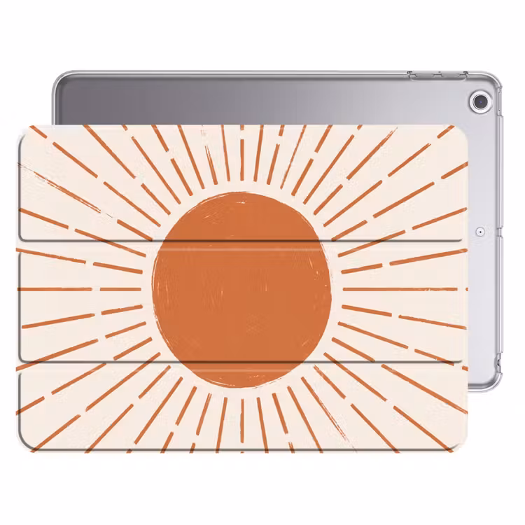 iPad hoes - Zon - Stralen - Abstract - Terracotta - Modern — 1