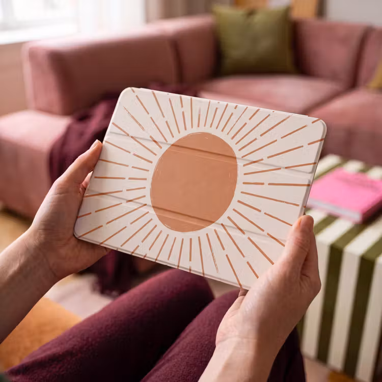 iPad hoes - Zon - Stralen - Abstract - Terracotta - Modern — 3