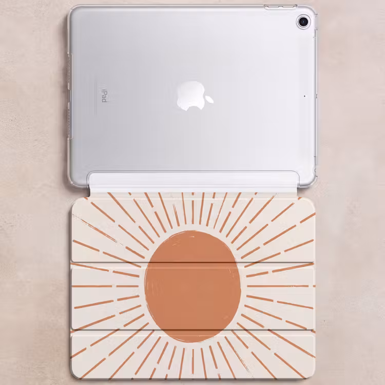 iPad hoes - Zon - Stralen - Abstract - Terracotta - Modern — 6