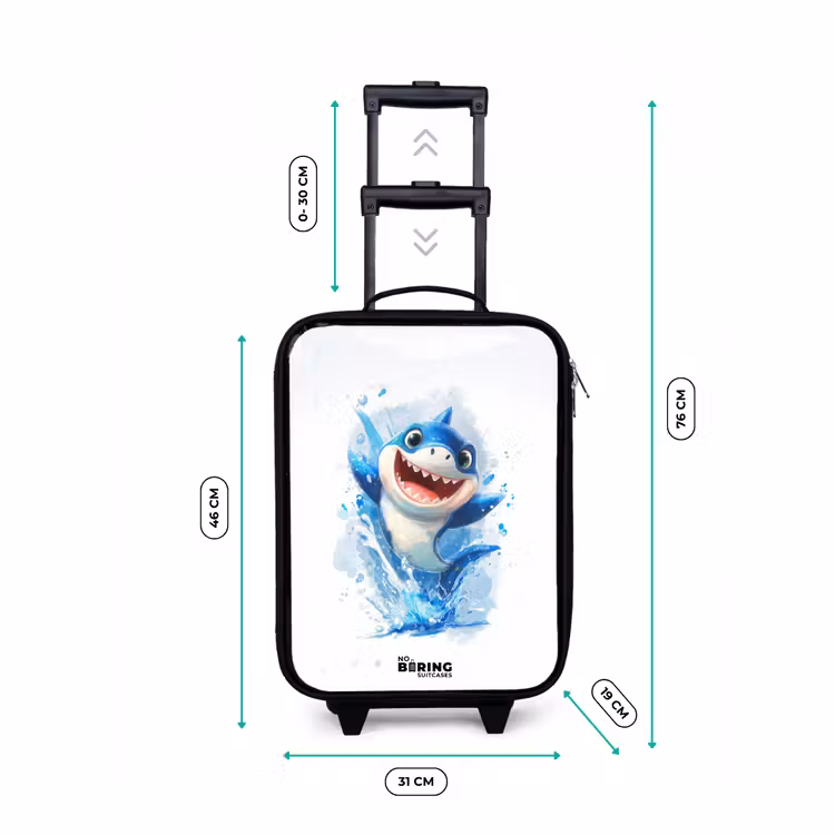 Kinderkoffers met naam - Haai - Tanden - Water — 7