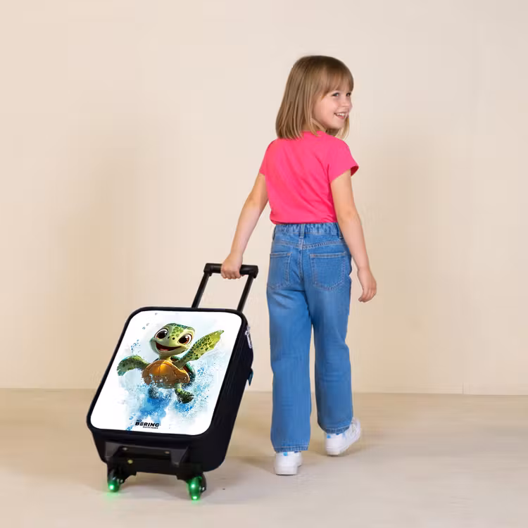 Kinderkoffers met naam - Schildpad - Water - Groen — 2