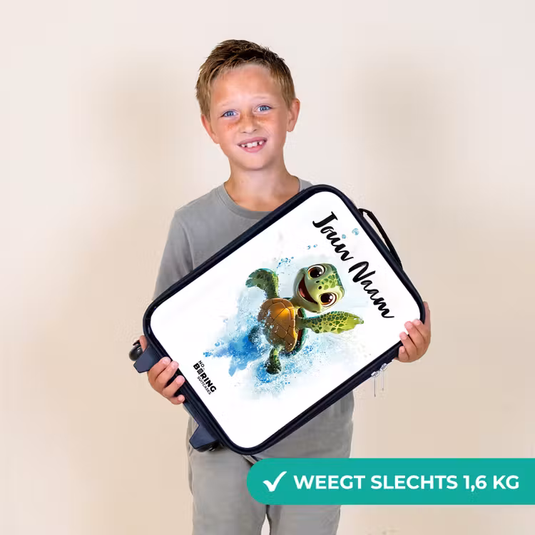 Kinderkoffers met naam - Schildpad - Water - Groen — 3