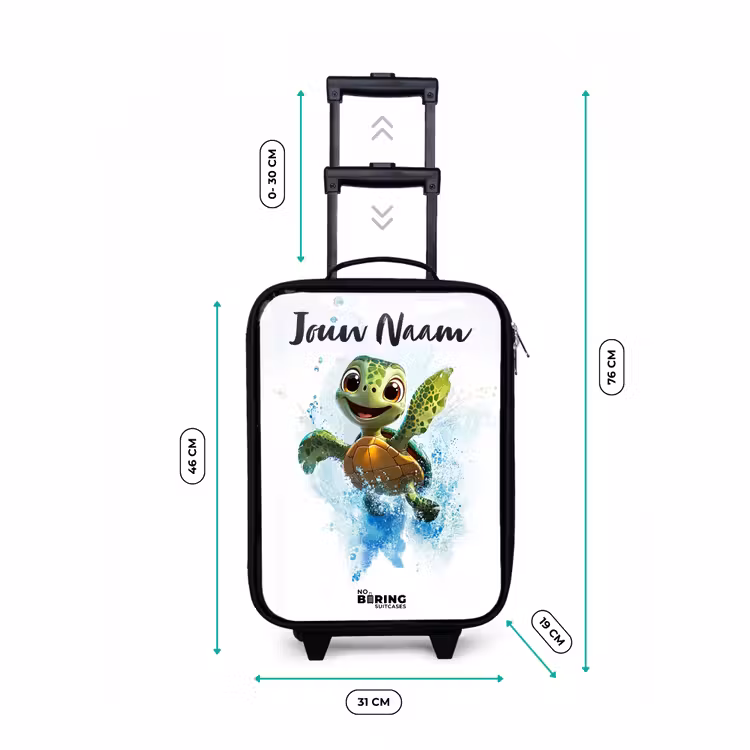 Kinderkoffers met naam - Schildpad - Water - Groen — 7