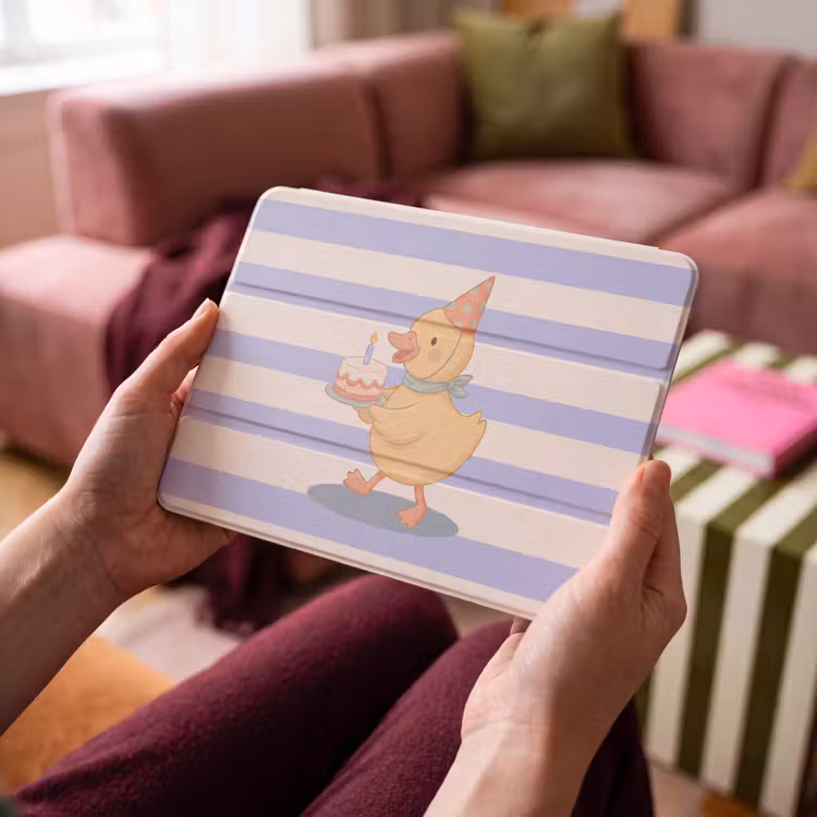 iPad hoes - Vogel - Feest - Taart - Kinder - Illustratie — 3