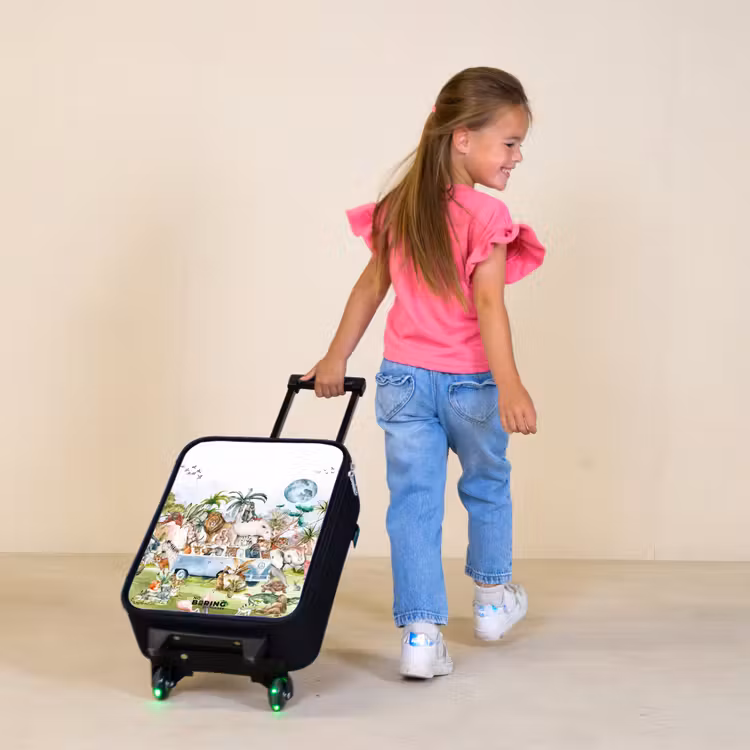 Kinderkoffer - Busje vol dieren — 2