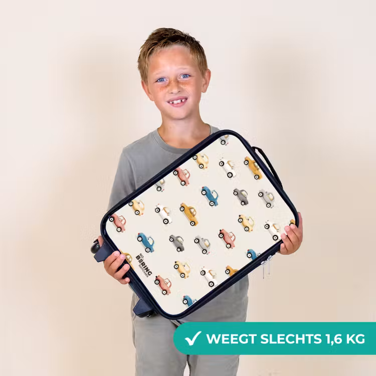 Kinderkoffer - Kleurrijke retro autootjes — 3