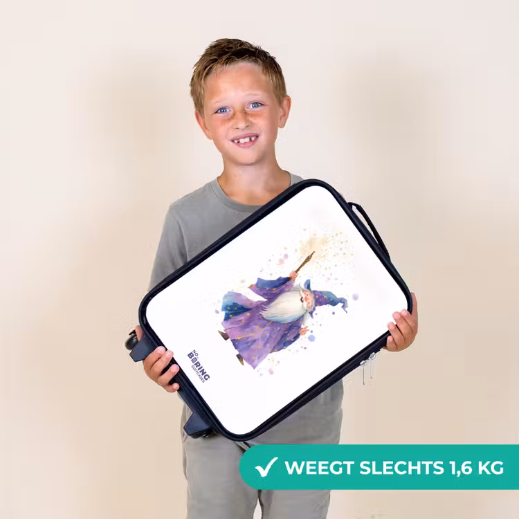 Kinderkoffers met naam - Oude tovenaar met staf — 3