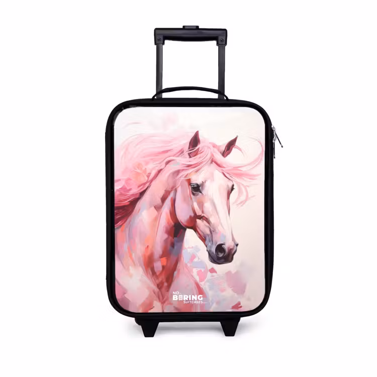 Kinderkoffer - Paard in roze pastelkleuren — 1