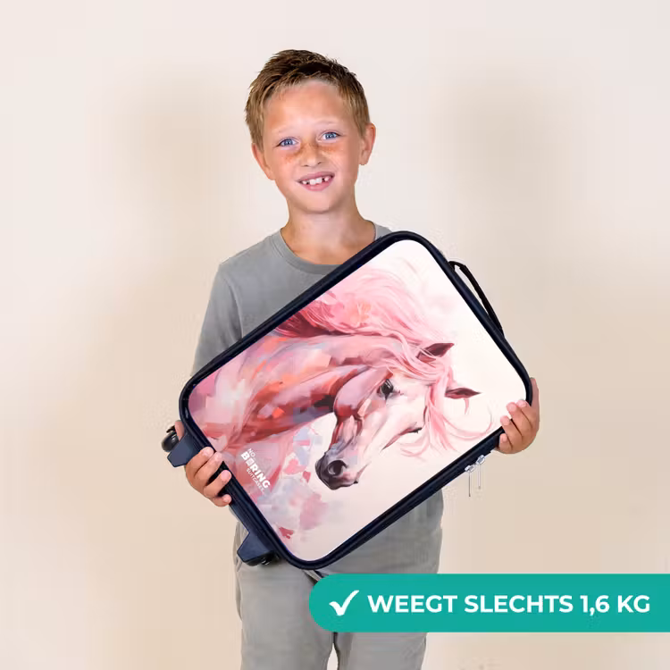Kinderkoffer - Paard in roze pastelkleuren — 3