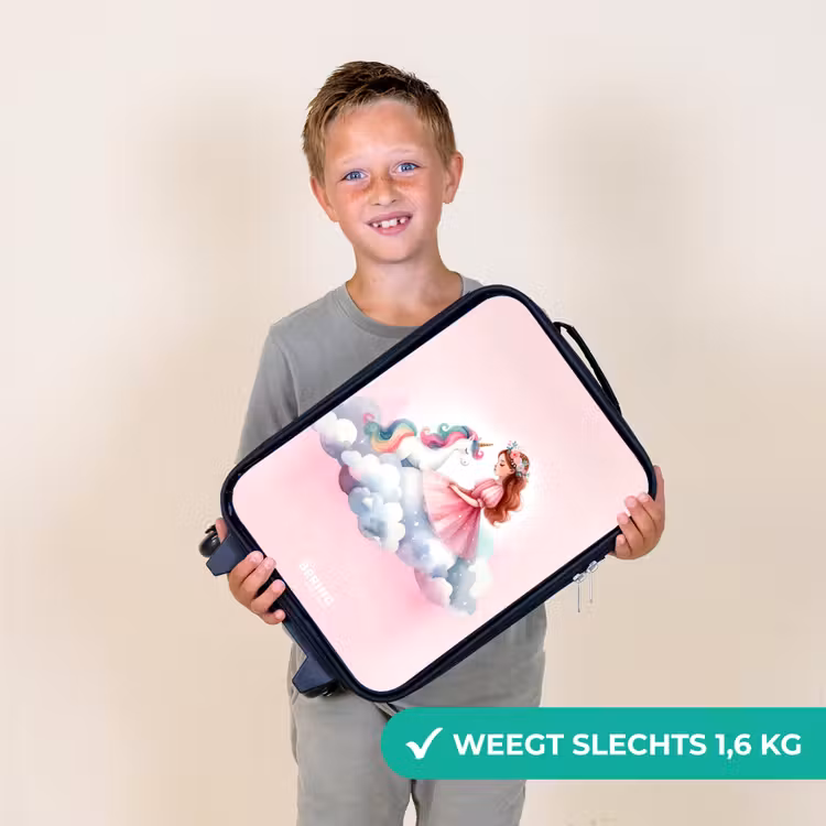Kinderkoffer - Prinses en eenhoorn op een wolk — 3