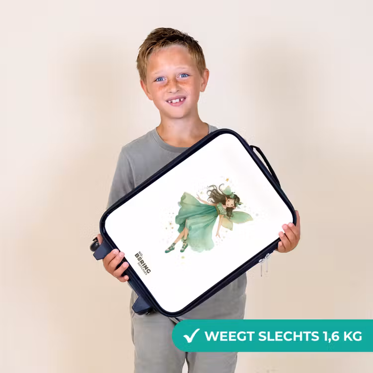 Kinderkoffers met naam - Zwevende groene elf — 3