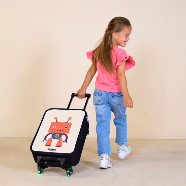 Kinderkoffer - Rode robot met vierkant hoofd — 2