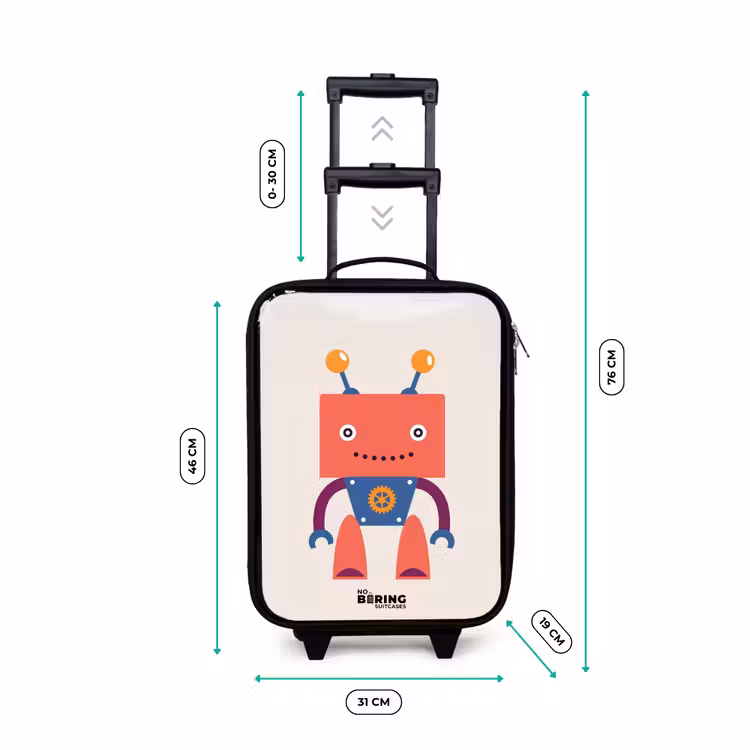 Kinderkoffer - Rode robot met vierkant hoofd — 6